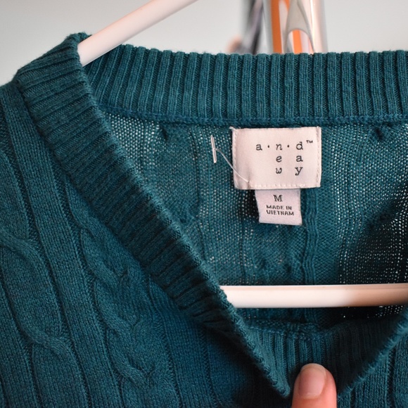 Women's Size Medium Teal Sweater by A New Day - Picture 2 of 2
